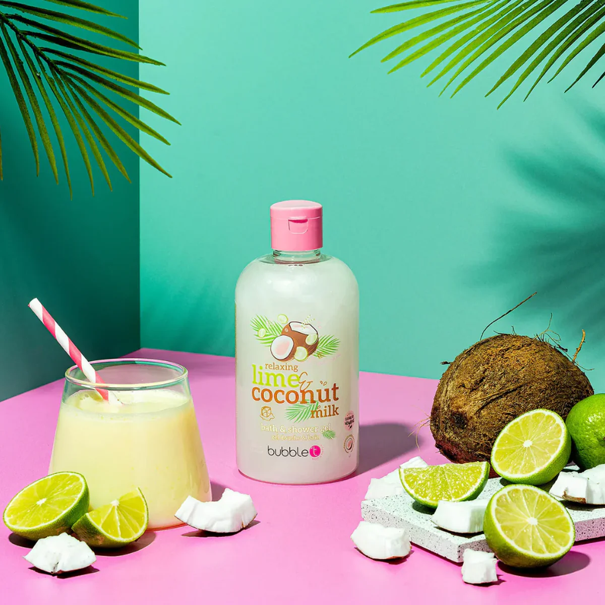 Bath & Shower gel (500ml) in coconut & lime - BT1001CC شاور جل جوز الهند والليمون - Image 2