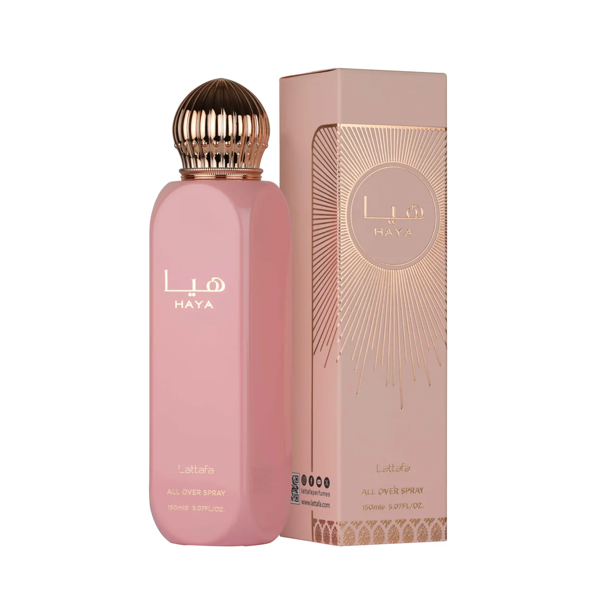 Haya All Over Spray هيا حمراء (معطر للجسم) من لطافة (150ml ستاتي)