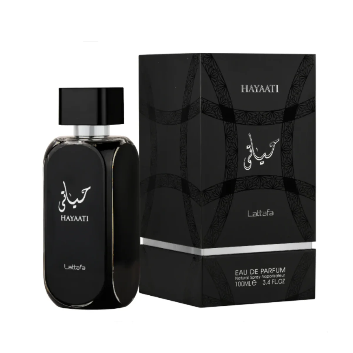 Hayaati Lattafa حياتي أسود من لطافة (100ml رجالي)