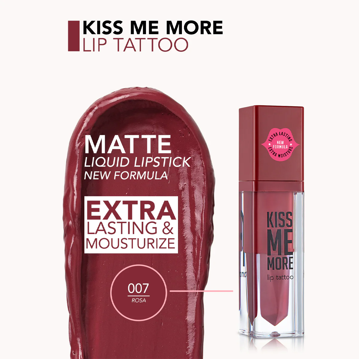 Kiss Me More Lip Tattoo – New فلورمار أحمر شفاه سائل - Image 14