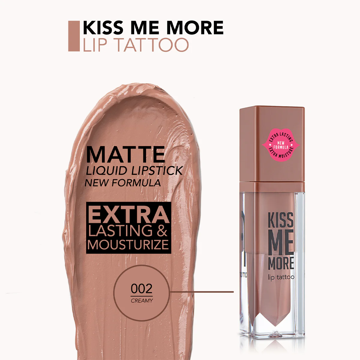 Kiss Me More Lip Tattoo – New فلورمار أحمر شفاه سائل - Image 3