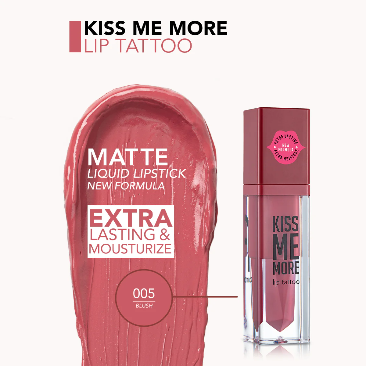 Kiss Me More Lip Tattoo – New فلورمار أحمر شفاه سائل - Image 6