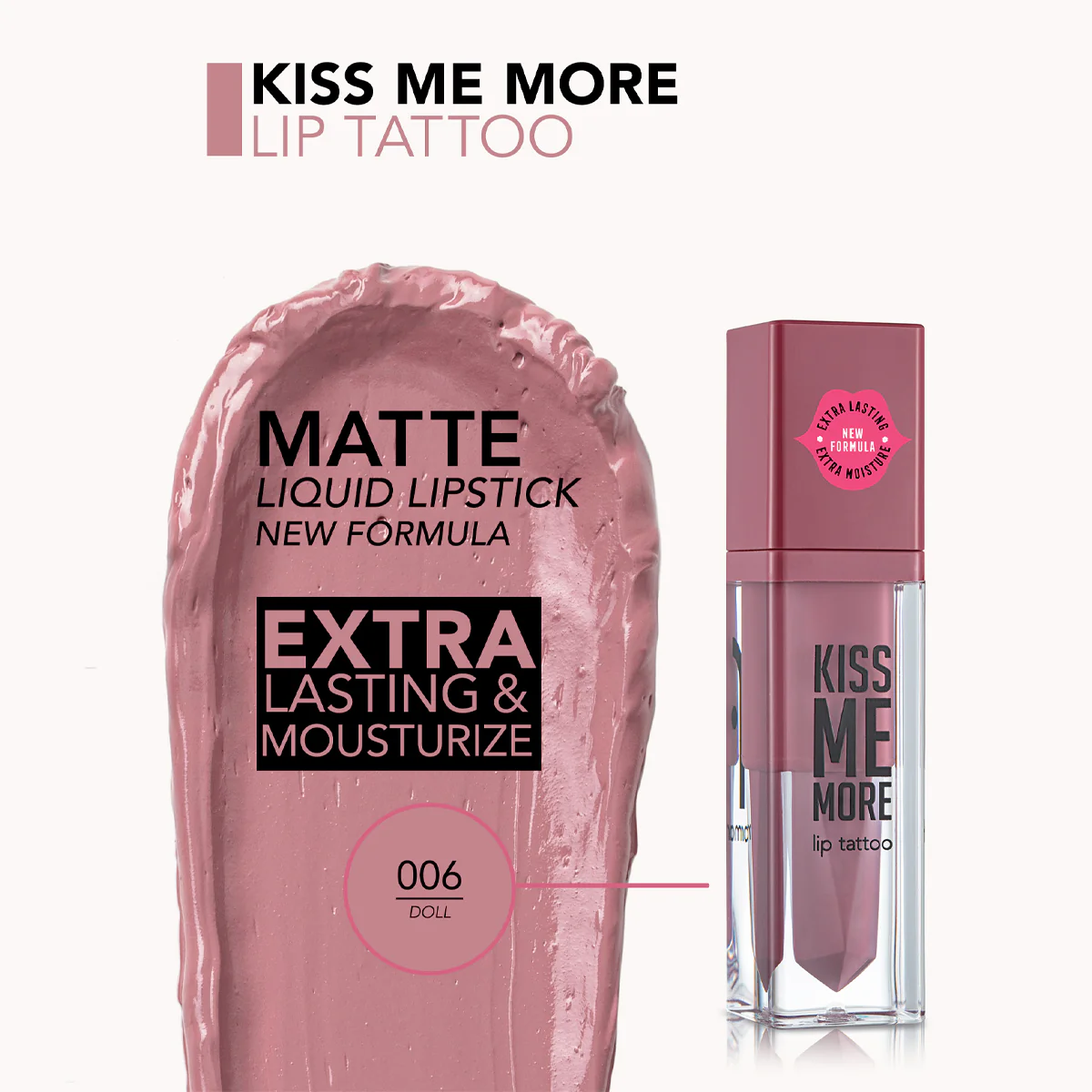 Kiss Me More Lip Tattoo – New فلورمار أحمر شفاه سائل - Image 7