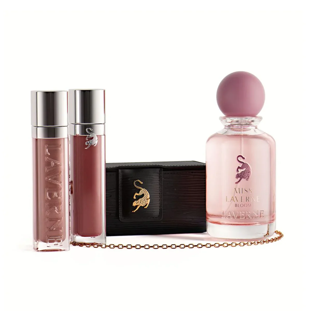 Laverne Beauty Collection مجموعة لافيرن بيوتي عطر 100مل + 2 ملمع شفاه + حقيبة (ستاتي)