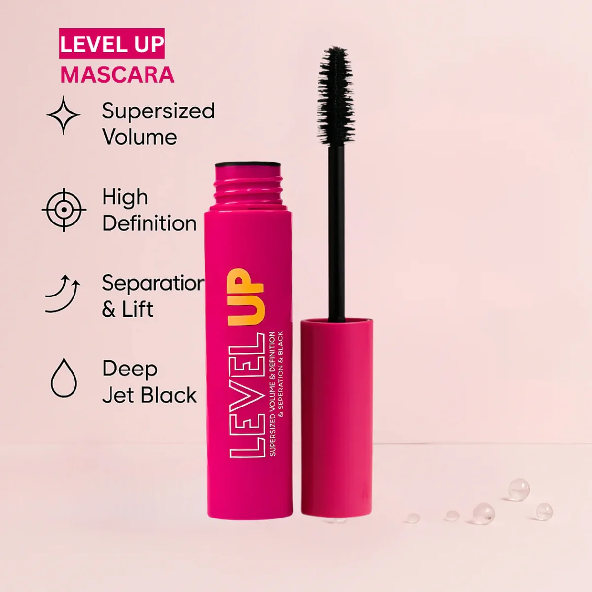 PIERRE CARDIN - Level Up Volume & Definition Mascara ماسكارا لتكثيف ورفع الرموش (بينك) - Image 4