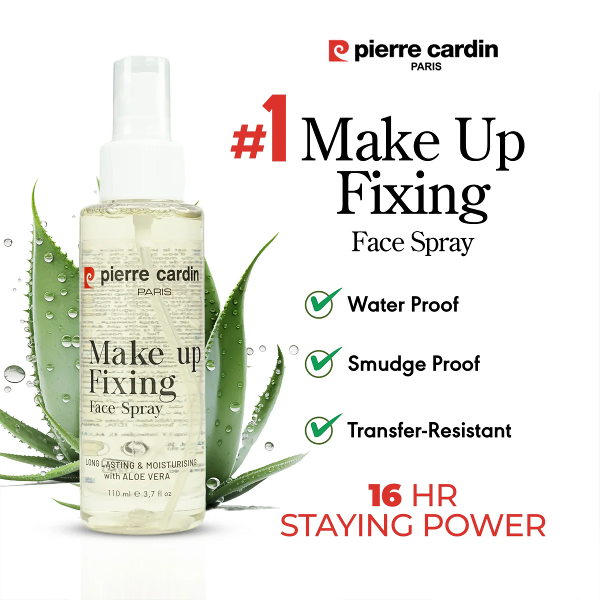 PIERRE CARDIN - Make Up Fixing Spray 110ml سبري تثبيت المكياج - Image 3