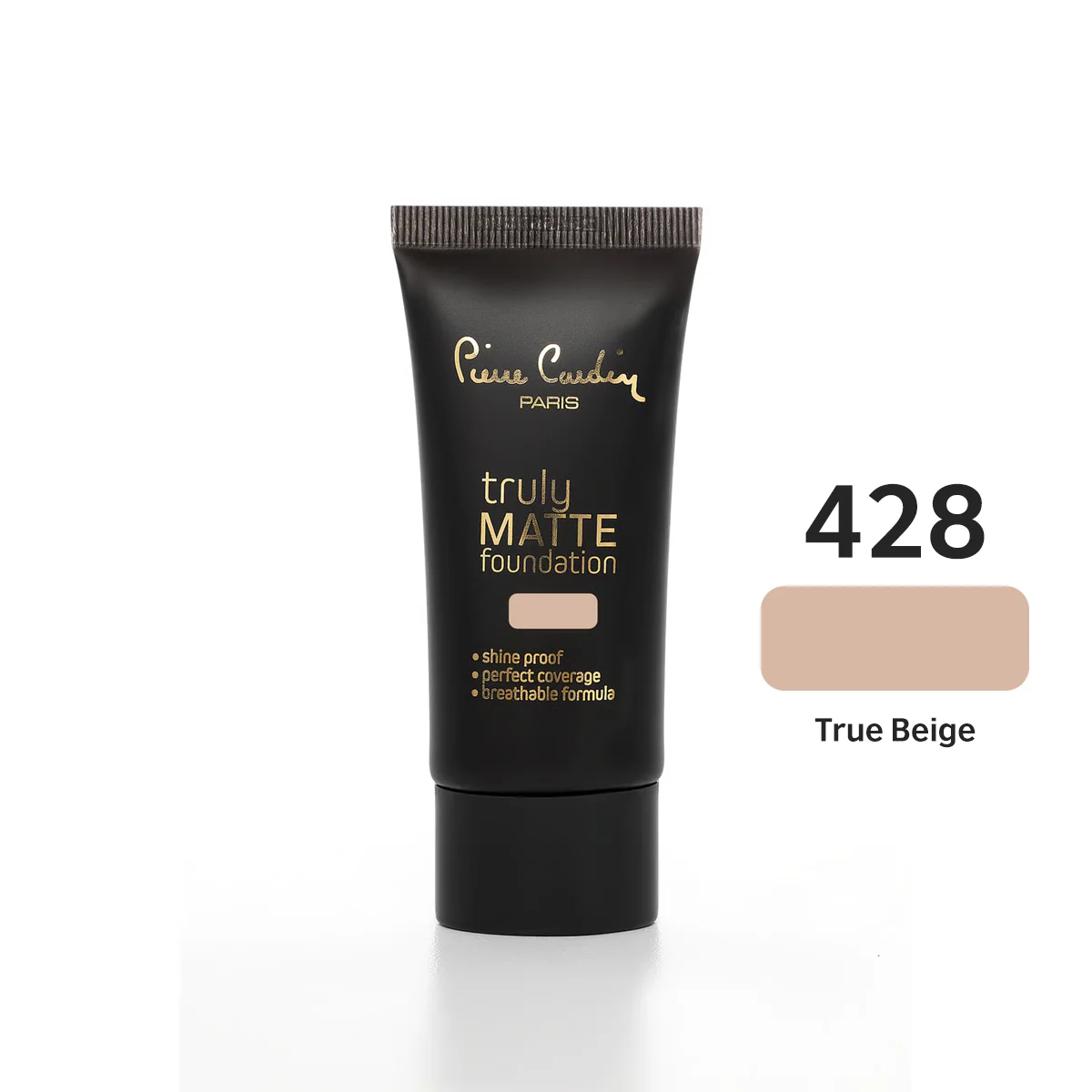 PIERRE CARDIN - Truly Matte Foundation 428 True Beige فاونديشن - كريم أساس من بيير كاردان