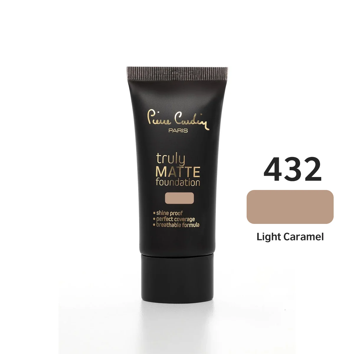 PIERRE CARDIN - Truly Matte Foundation 432 Light Caramel فاونديشن - كريم أساس من بيير كاردان
