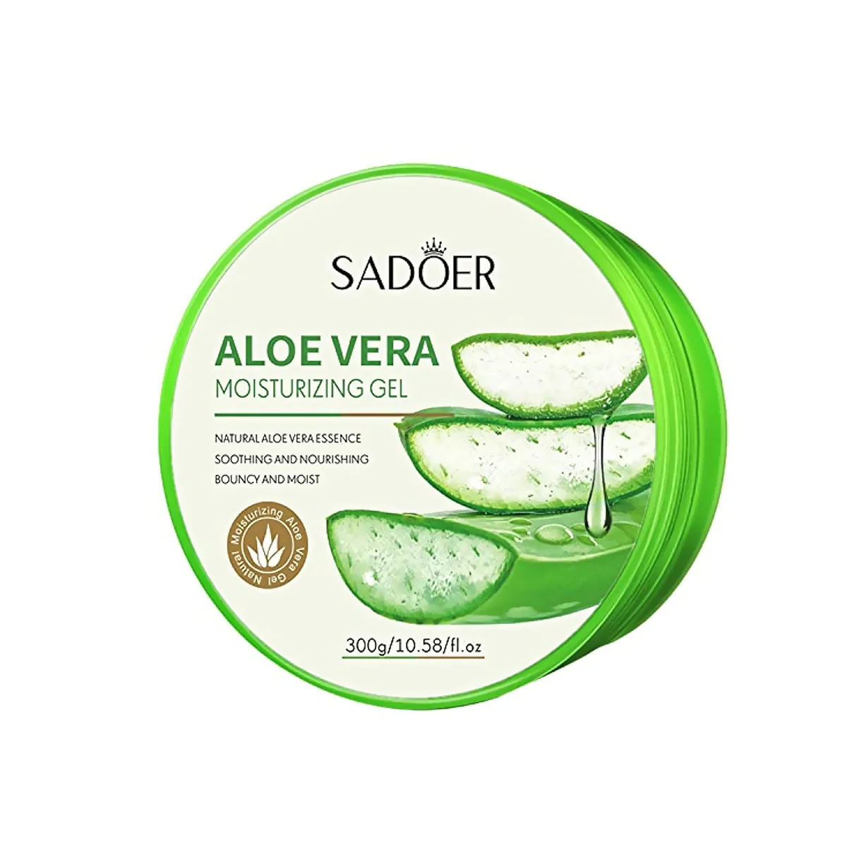 SADOER Aloe Vera Gel 300g Moisturizing جل الصبار مرطب للعناية بالبشرة